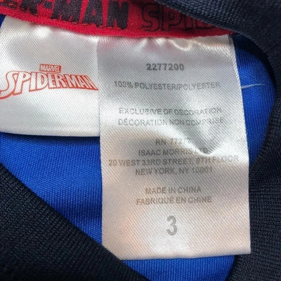 Marvel Spider-Man T-Shirt Blue & Red Size  3T - Picture 7 of 16